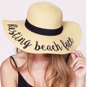 ☀️Resting Beach Face Floppy Sun Hat 🔥